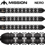 Mission Nero Darts 26g Black Titanium - M2 - Linear Ringed - Click Image to Close
